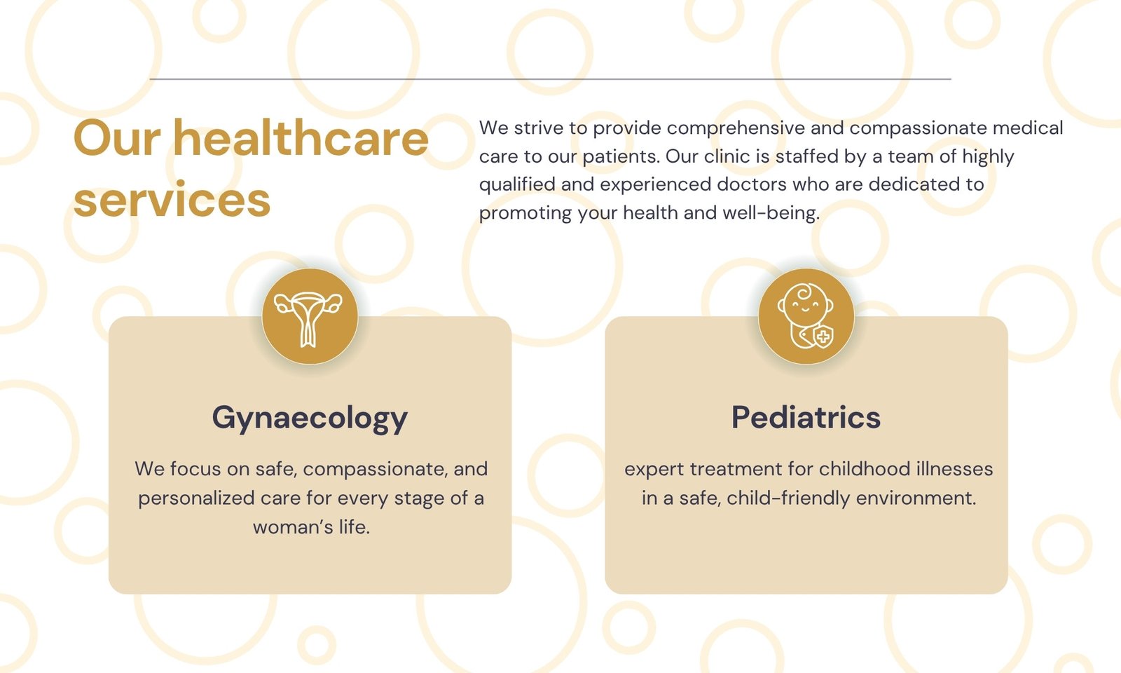 our healthcare services